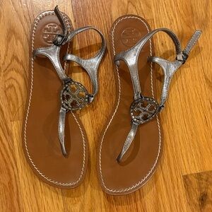 Tory Burch Metallic Sandals size 8